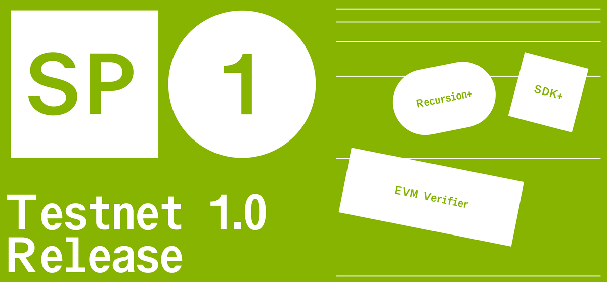 SP1 Testnet Launch: the fastest, feature-complete zkVM for developers